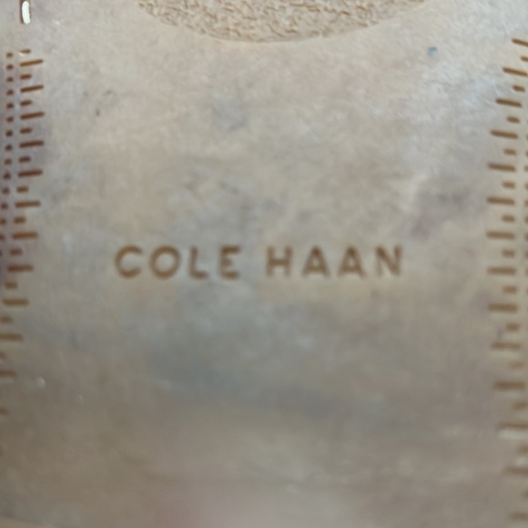 Cole Haan Suede Chukka ankle boots wool lined. EUC. Size 10.5 Olive Green - Picture 9 of 14